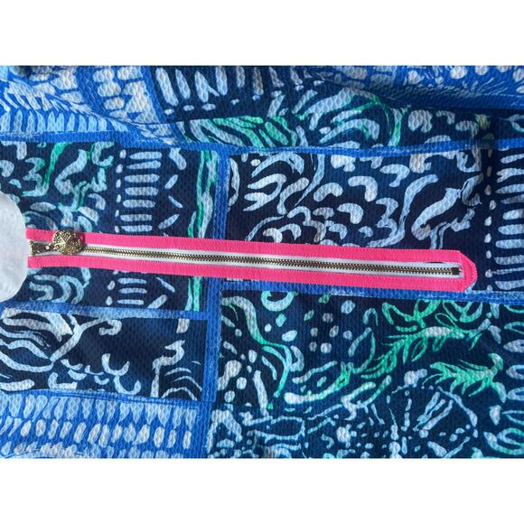 Lilly Pulitzer Mila Stretch Shift Dress Leied Back Print Size 8 euc - Picture 9 of 12